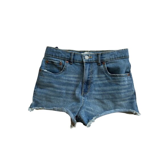 LEVIS Girls Mini Mom Denim Shorts Size 14 - Picture 3 of 7
